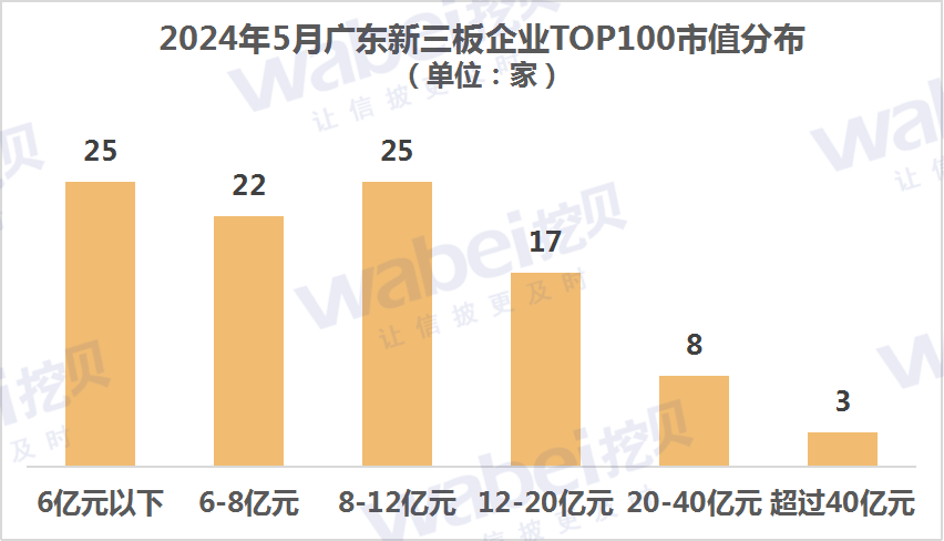2024年5月广东新三板企业市值TOP100：44家企业去年净利润超3000万元(图1)