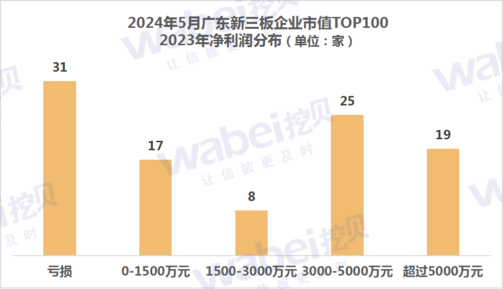 2024年5月广东新三板企业市值TOP100：44家企业去年净利润超3000万元(图3)